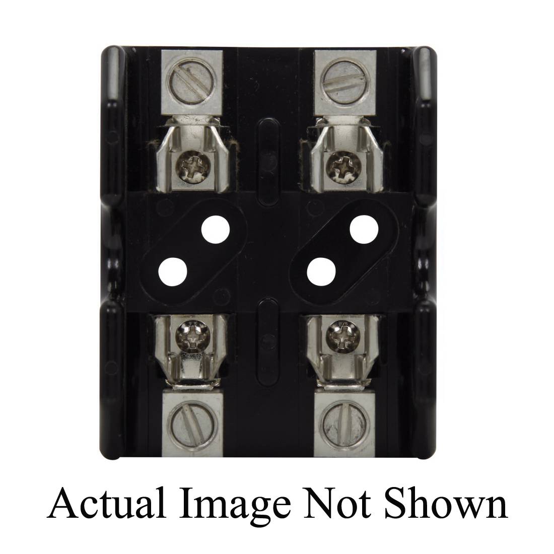 Edison T60030-1CR Open Style Fuse Block, 600 VAC/VDC, 1/2 to 30 A, T Class, 14 to 2 AWG Wire, 1 Pole