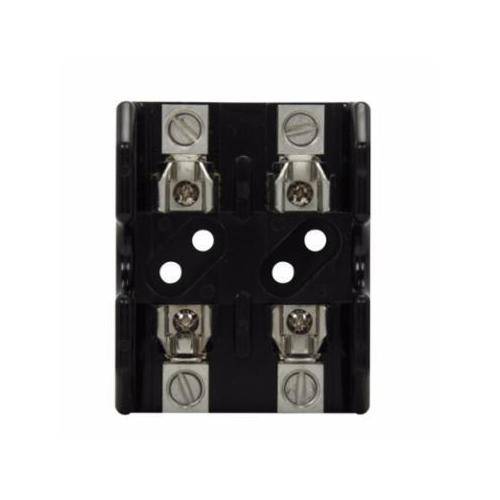 Edison T60030-2CR Open Style Fuse Block, 600 VAC/VDC, 1/2 to 30 A, T Class, 14 to 2 AWG Wire, 2 Poles