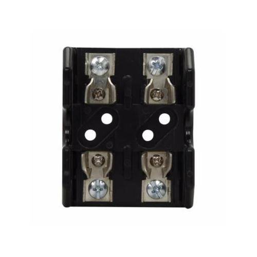 Edison T60030-2SR Open Style Fuse Block, 600 VAC/VDC, 1/2 to 30 A, T Class, 18 to 10 AWG Wire, 2 Poles
