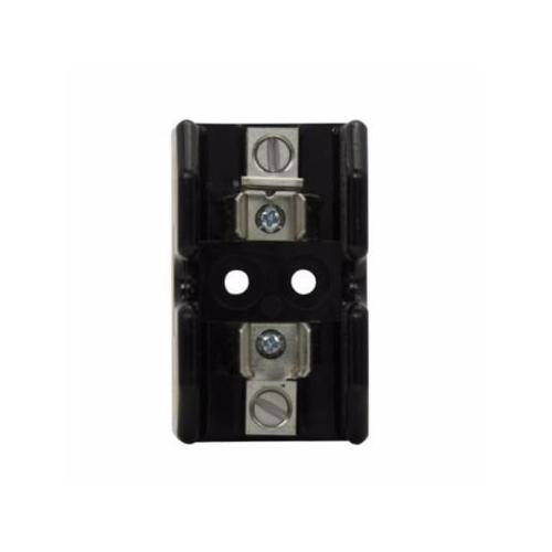 Edison T60060-1CR Open Style Fuse Block, 600 VAC/VDC, 31 to 60 A, T Class, 14 to 2 AWG Wire, 1 Pole