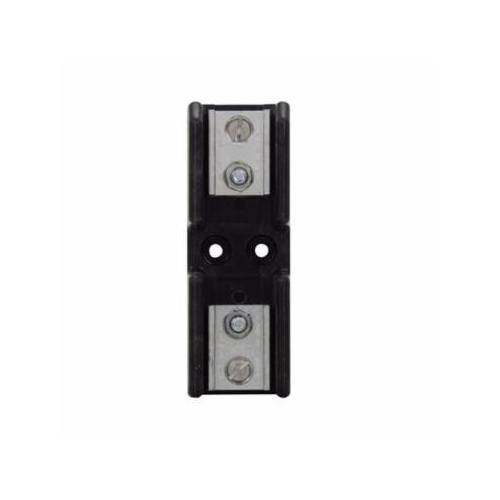 Edison T60100-2C T600 Open Style Fuse Block, 600 VAC/VDC, 61 to 100 A, T Class, 14 to 2/0 AWG Wire, 2 Poles