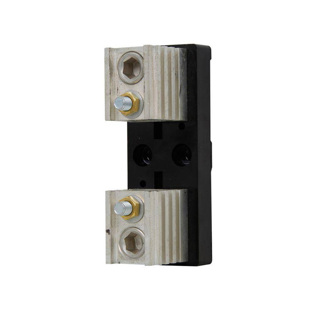 Edison T60400-1C T600 Open Style Fuse Block, 600 VAC/VDC, 201 to 400 A, T Class, 2/0 AWG to 600 kcmil Wire, 1 Pole