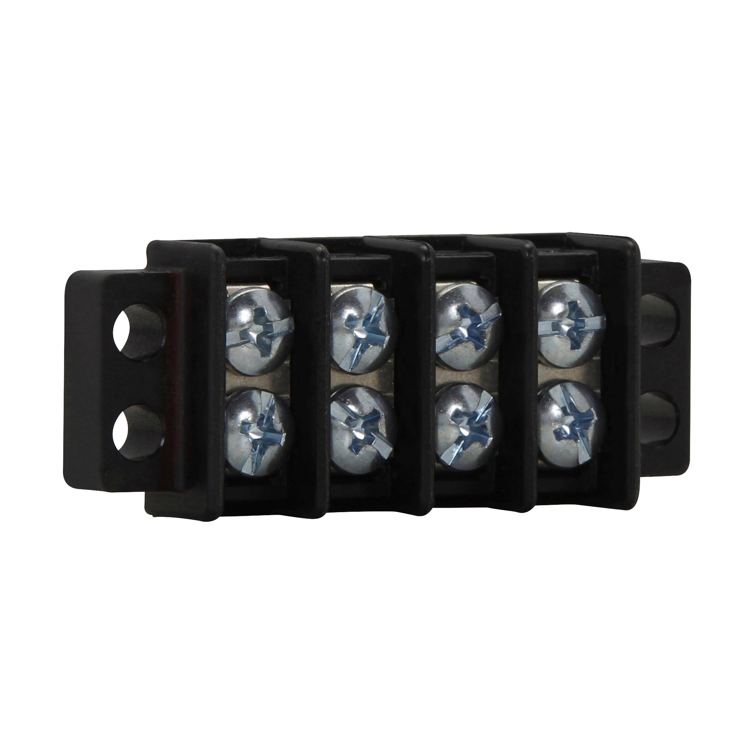 Bussmann TB100-02SP Double Row Terminal Block Strips and Barrier Block, 300 V, 30 A, Black
