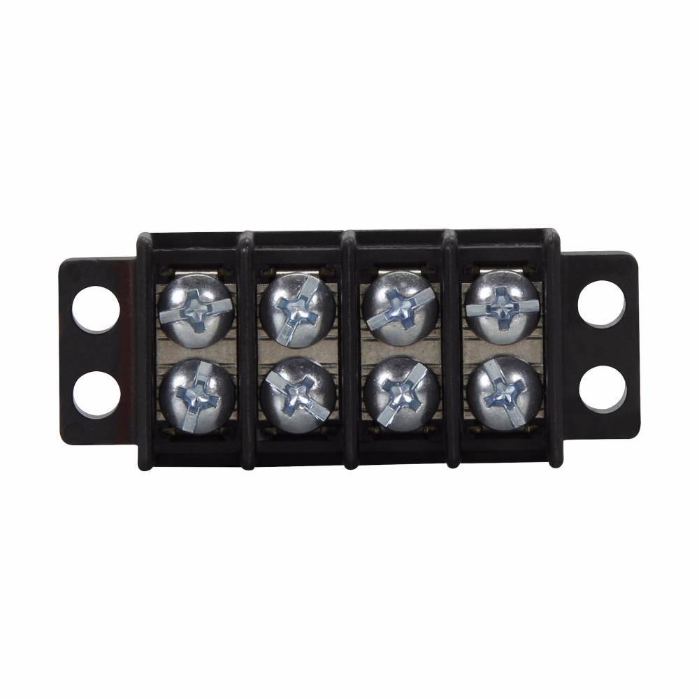 Bussmann TB100-02B Double Row Terminal Block Strips and Barrier Block, 300 V, 30 A, Black