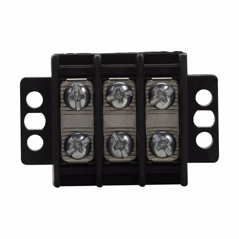 Bussmann TB200HB-12SP Double Row Strip and Barrier Block, 600 V, 30 A, Black