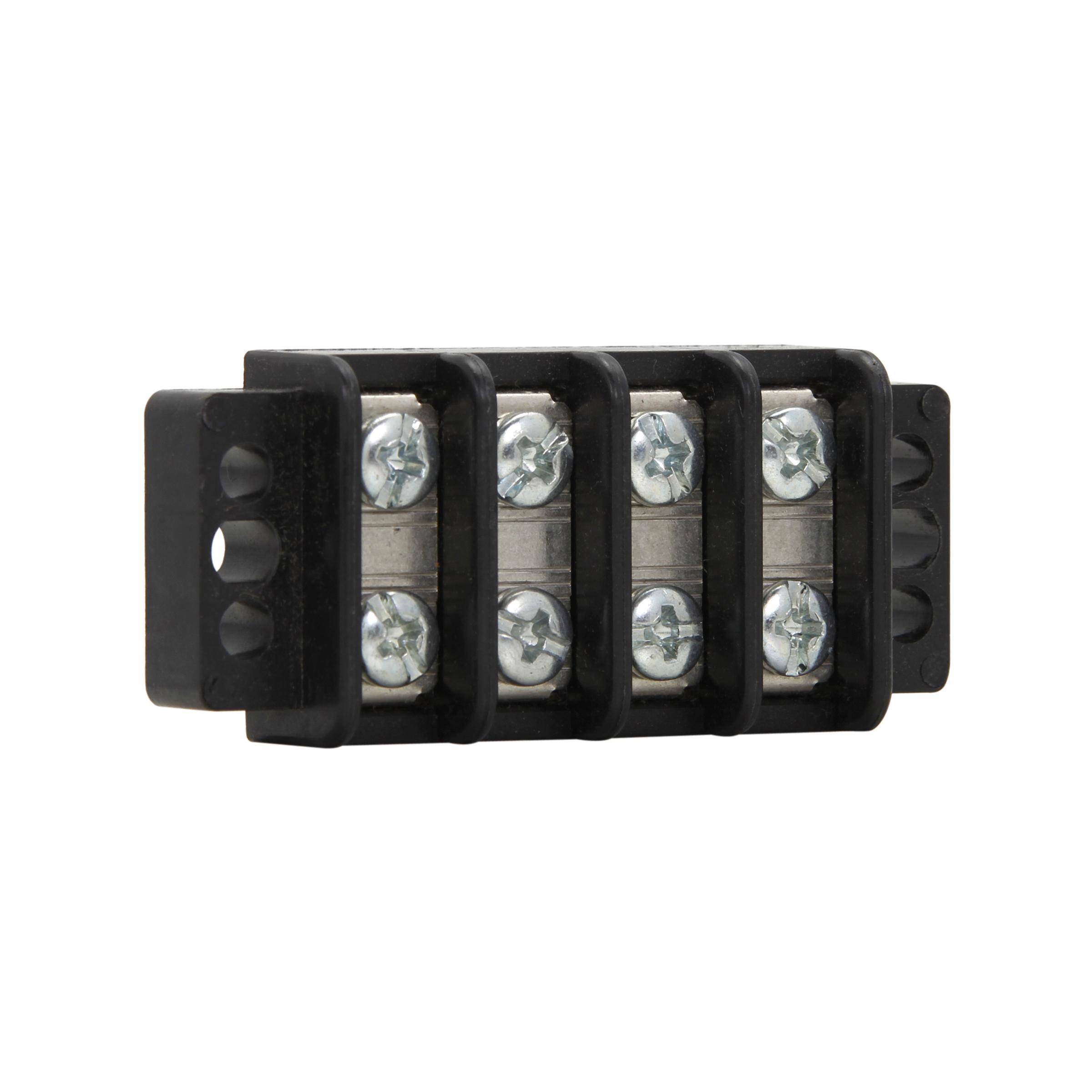 Bussmann TB200-03SP Double Row Terminal Block Strips and Barrier Block, 300 V, 30 A, Black