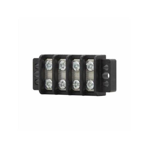Bussmann TB200-06 Double Row 6-Pole Terminal Block Connector, 300 VAC, 30 A, Black