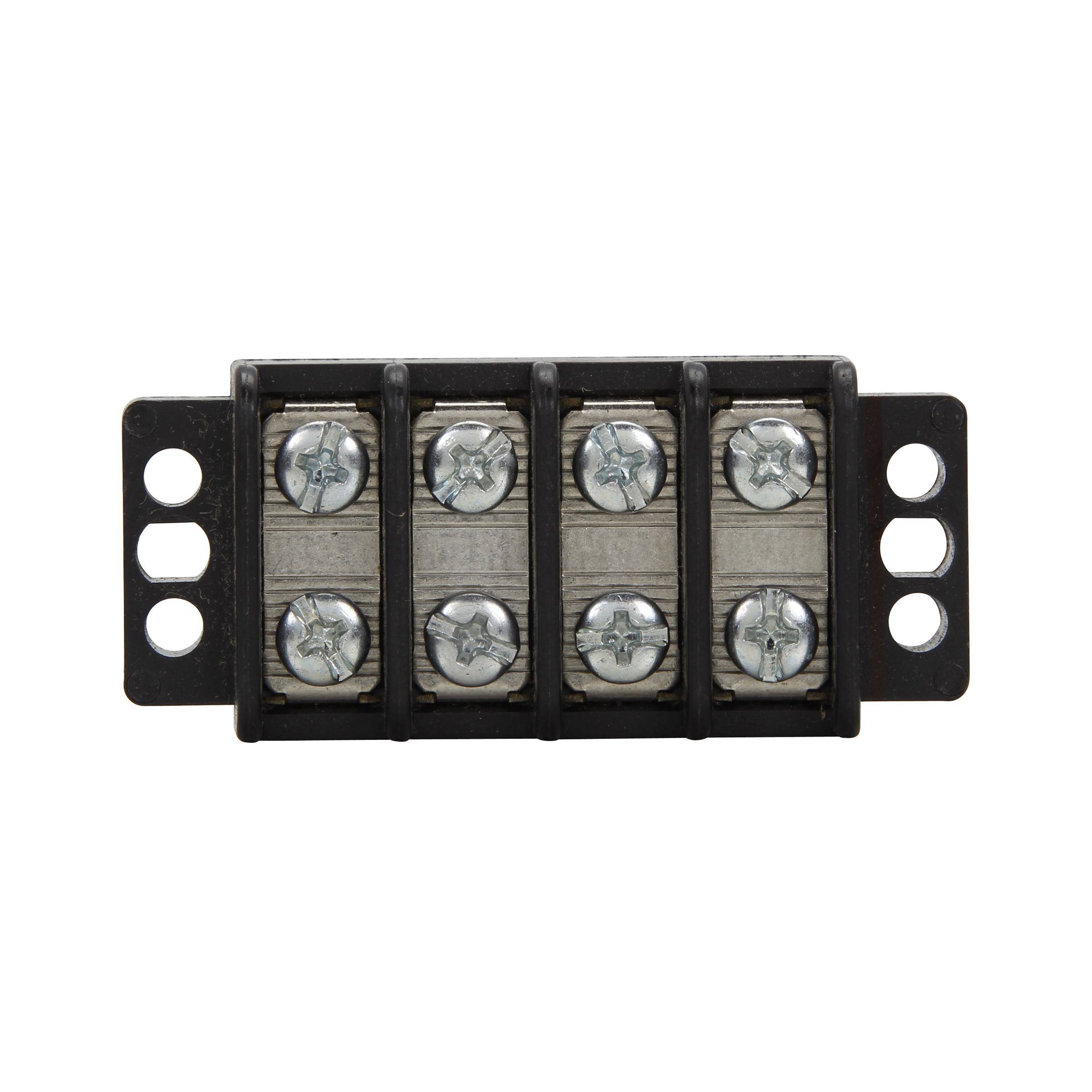 Bussmann TB200-08SS Terminal Block Strips and Barrier Block, 300 V, 30 A, Black