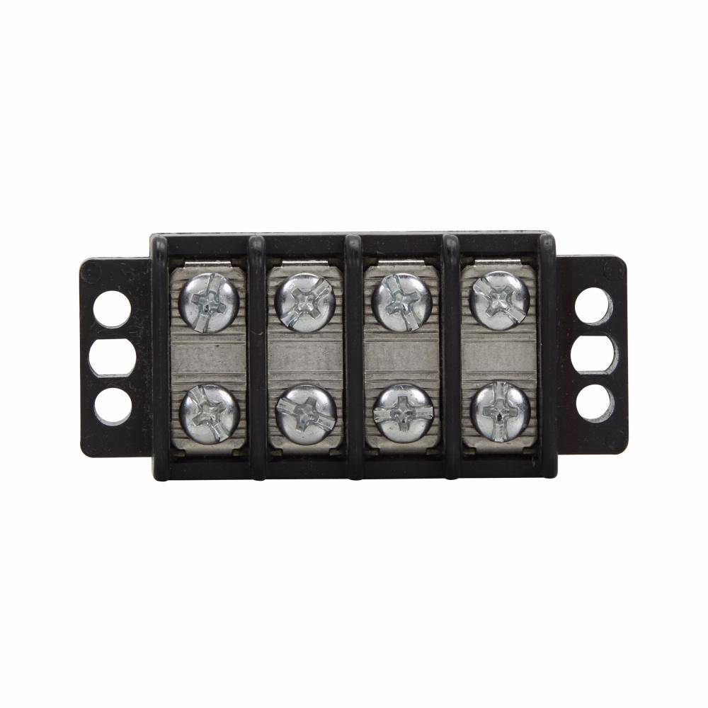 Bussmann TB200-02QC7 Barrier Terminal Block Strips and Barrier Block, 300 V, 30 A, Black