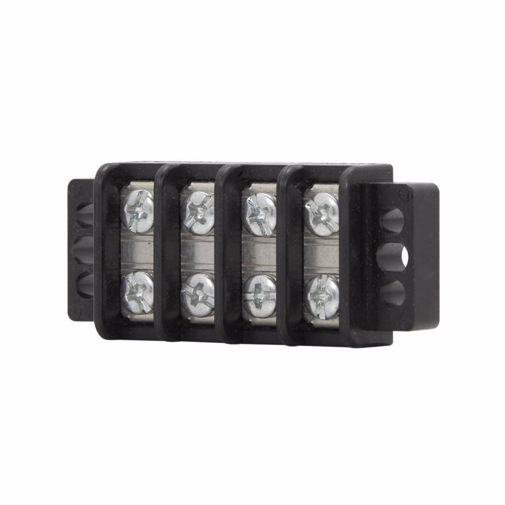 Bussmann TB200-02SP Double Row Terminal Block Strips and Barrier Block, 300 V, 30 A, Black