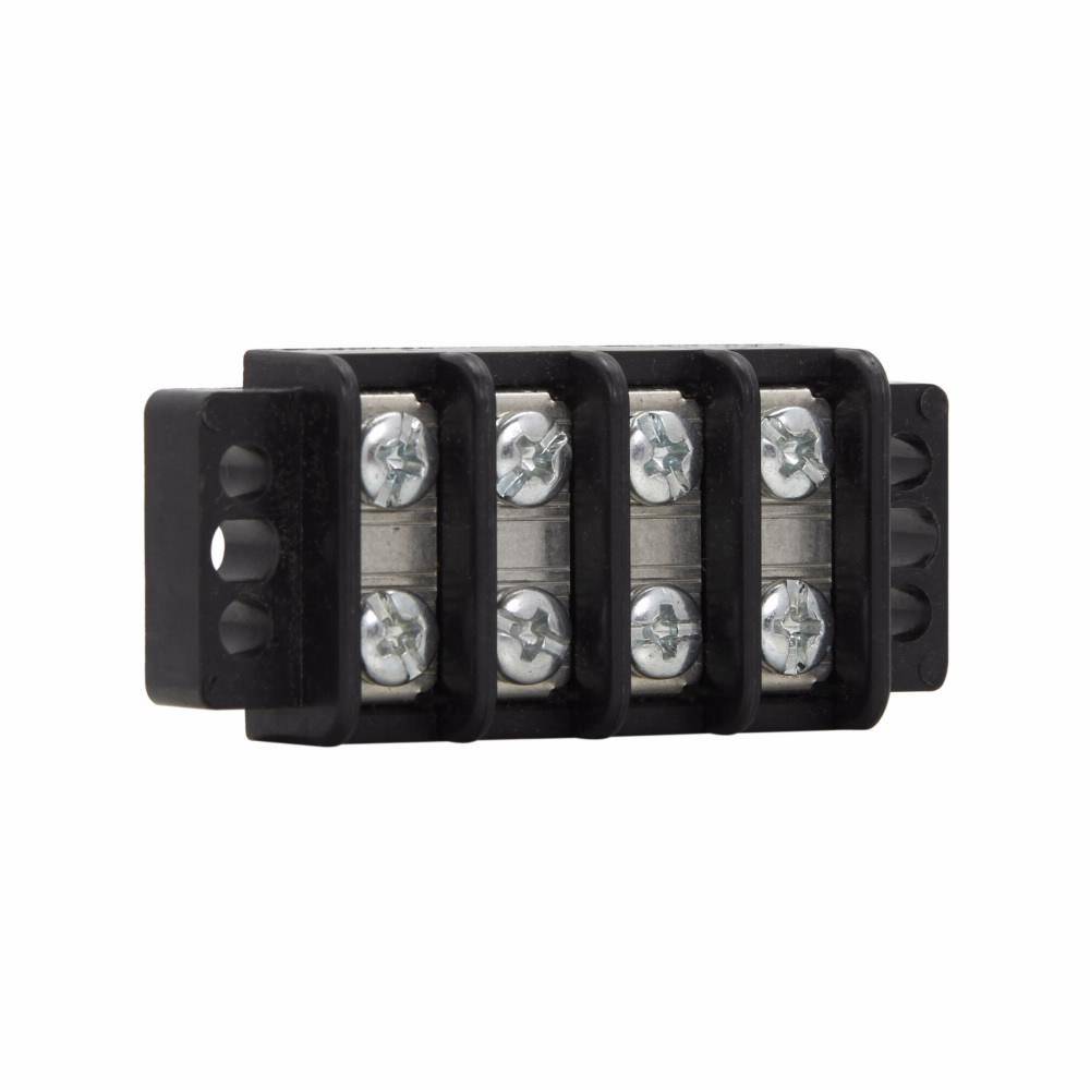 Bussmann TB200-02SP Double Row Terminal Block Strips and Barrier Block, 300 V, 30 A, Black