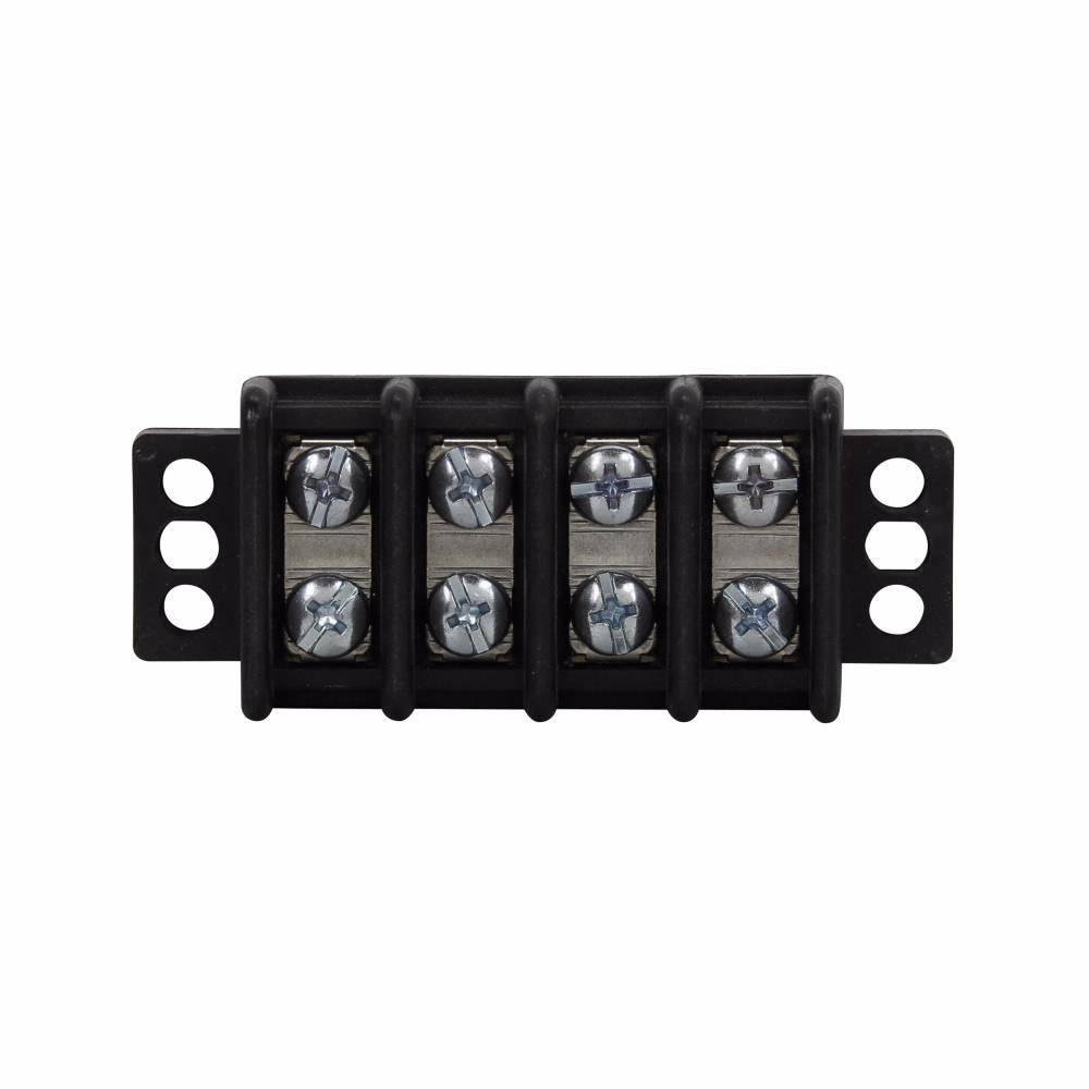 Bussmann TB300-02SP Double Row Terminal Block Strips and Barrier Block, 600 V, 30 A, Black