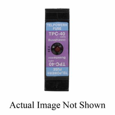 Bussmann Telpower® TPC-8 Compact Current Limiting Telecommunication Fuse, 8 A, 80 VDC, 100 kAIC Interrupt, Square Body