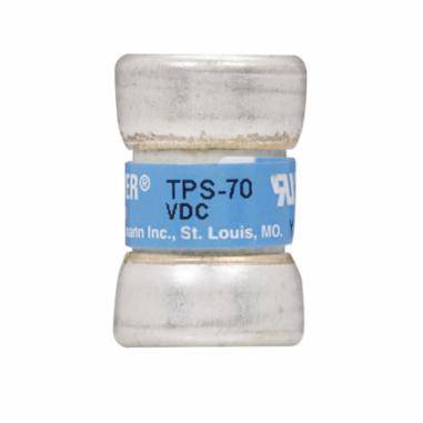 Bussmann Telpower® TPS-5 Current Limiting Power Distribution Fuse, 5 A, 170 VAC/VDC, 100 kA Interrupt, Cartridge Body