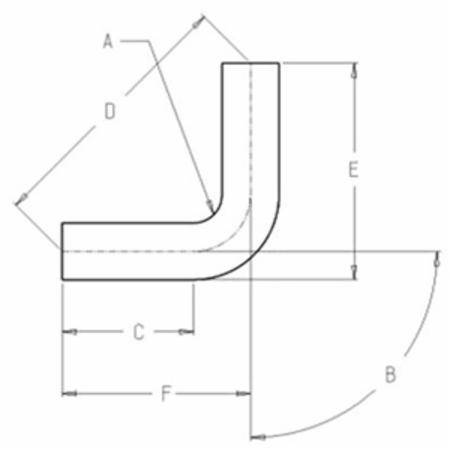 3/4" Calpipe Industries Inc. S40790EL00 Conduit Elbow