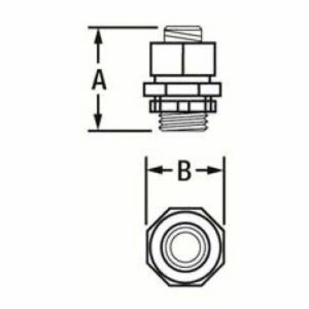 3/4" Calpipe Industries Inc. S60700FCS0 Flexible Conduit Connector