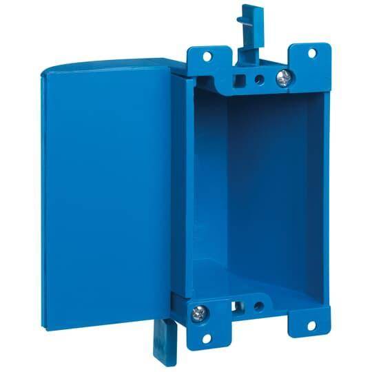 Carlon® B117RSWR Old Work Outlet Box With Access Panel, PVC, 17 cu-in Capacity, 1 Gangs, 3.64 in L x 4.07 in W x 2 in D