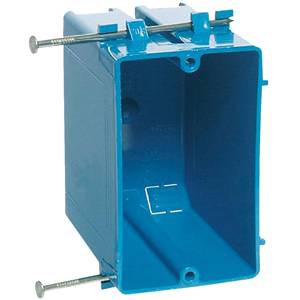 20 Cu Inch, 4-Knockout, Thomas & Betts Corporation B120A-UPC Blue™ Outlet Box, 1-Gang