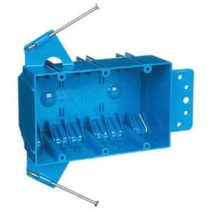 44 Cu Inch, Thomas & Betts Corporation B344AB Blue™ Switch Box, 3-Gang