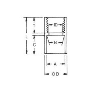 3/4" Thomas & Betts Corporation E942E Adapter