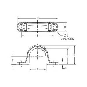 1" Thomas & Betts Corporation E977FC Clamp