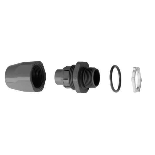 Carlon® LT43C Straight Conduit Connector, 3/8 in Trade, PVC