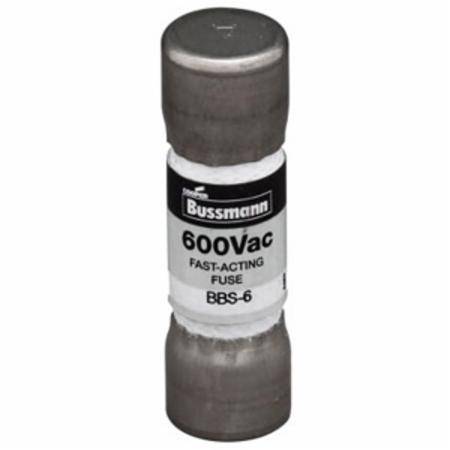 Bussmann BBS-2 Fast Acting Low Voltage Supplemental Midget Fuse, 2 A, 600 VAC, 10000 A Interrupt, Class: Supplemental, Cartridge Body