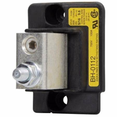 Edison BH-0111 High Speed Modular Fuse Block, 0 to 700 VAC, 0 to 100 A, 14 to 2/0 AWG Wire, 1 Pole