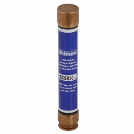 Edison ECSR20 ECSR Current Limiting Time Delay Fuse, 20 A, 600 V, 200 kAIC Interrupt, Class: RK5, Cartridge Body