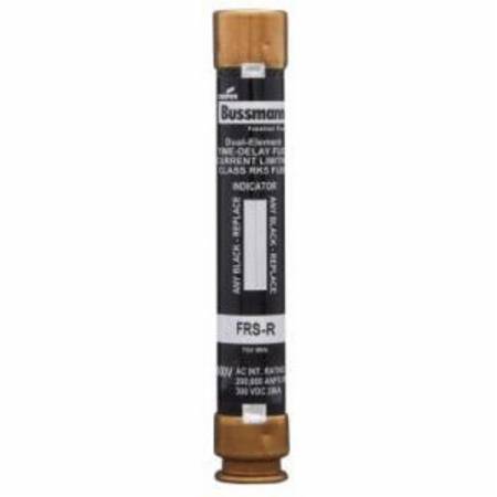 Bussmann Fusetron™ FRS-R-7-1/2 Current Limiting Renewable Time Delay Fuse, 7.5 A, 600 VAC/300 VDC, 200 kA Interrupt, RK5 Class, Cylindrical Body