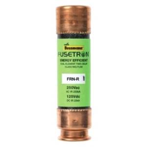 Bussmann Fusetron™ FRN-R-10 Current Limiting Time Delay Fuse, 10 A, 250 VAC/125 VDC, 20/200 kA Interrupt, RK5 Class, Cylindrical Body