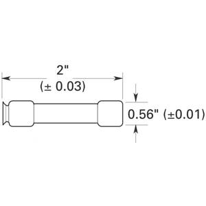 Bussmann Fusetron™ FRN-R-15 FRN-R Current Limiting Energy Efficient Time Delay Fuse, 15 A, 250 VAC/125 VDC, 200/20 kA Interrupt, Class: RK5, Cylindrical Body