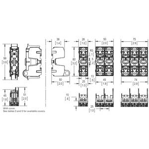Edison HM25030-1SR Modular Fuse Block, 250 VAC, 30 A, Class: H, 18 to 10 AWG Wire, 1 Poles