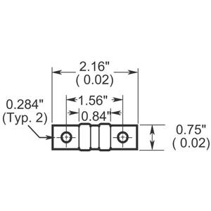 Bussmann Limitron™ T-Tron® JJN-80 Fast Acting Current Limiting Low Voltage Fuse, 80 A, 300 VAC/160 VDC, 20/200 kA Interrupt, T Class, Cartridge Body
