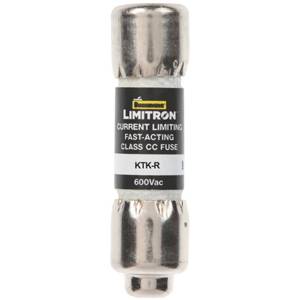 Bussmann LIMITRON™ KTK-R-1 KTK-R Fast Acting Fuse, 1 A, 600 VAC, 200 kA Interrupt, CC Class, Cylindrical Body
