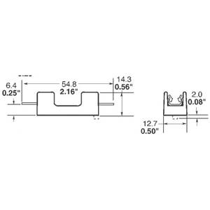 EATON S-8202-1-R Non-Indicating Fuse Block, 300 VAC/VDC, 16/20 A, 1 Poles