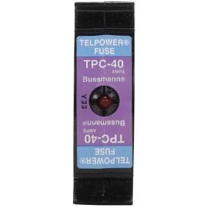 Bussmann Telpower® TPC-25 Compact Current Limiting Telecommunications Fuse, 25 A, 80 VDC, 100 kA Interrupt, Square Body