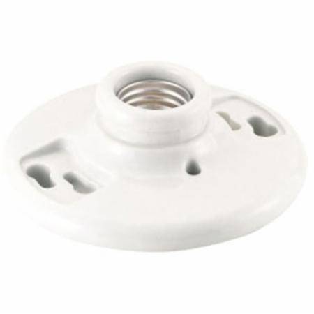 EATON Arrow Hart® 604-SP 1-Piece Lamp Holder With Keyless Switch, 660 W Lamp, 250 VAC, Medium