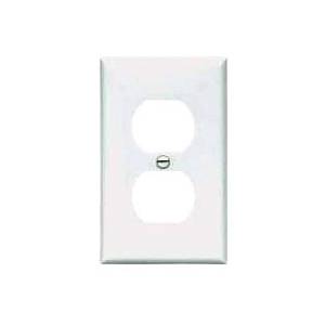 EATON 93101-BOX1 Standard Duplex Receptacle Wall Plate, 1 Gangs, 3-3/4 in W x 5-1/2 in H x 1/4 in D, Stainless Steel