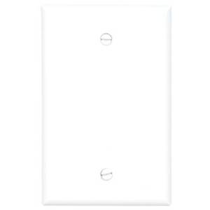 EATON Arrow Hart® PJ13W Mid Size Specification Grade Blank Wall Plate, 1 Gangs, 4.87 in H x 3.12 in W, Polycarbonate, White