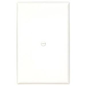 EATON Arrow Hart™ Eaton Wiring Devices PJ8W PJ Series Mid-Sized Receptacle Wallplate, 1 Gangs, 4.87 in H x 3.12 in W, Polycarbonate/Thermoplastic, White