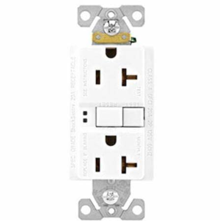 Eaton Wiring Devices SGF20W SGF Duplex GFCI Receptacle, 125 VAC, 20 A, 2 Poles, 3 Wires, White