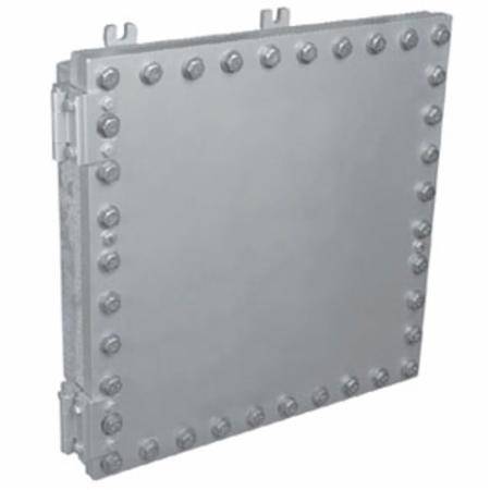Crouse-Hinds EJB602212 Style C Dust-Ignitionproof Explosionproof Raintight Non-Insulated Junction Box, 22 in W x 12 in D, NEMA 3/3R/4/4X/7B/7C/7D/9E/9F/9G/IP66 NEMA Rating, Copper-Free Aluminum