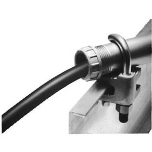 Crouse-Hinds LCC3 Conduit Clamp, 1 in Conduit, Cast Iron, Aluminum Acrylic Painted/Electro-Galvanized