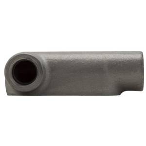 Crouse-Hinds Condulet® LL17 Type LL Conduit Outlet Body, 1/2 in Hub, 7 Form, 4 cu-in Capacity, Feraloy Iron Alloy, Electro-Galvanized/Aluminum Acrylic Painted