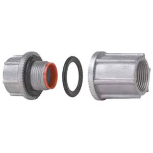 EATON Crouse-Hinds Myers™ STTB 2 Threaded Through Bulkhead Fitting, 3/4 in, For Use With Rigid/IMC Conduit, Zinc