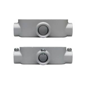EATON Crouse-Hinds Condulet® SnapPack™ T15 CGN Type T Conduit Outlet Body With Cover and Neoprene Gasket, 1/2 in Hub, 5 Form, 4.35 cu-in Capacity, Die Cast Copper-Free Aluminum, Epoxy Powder Coated