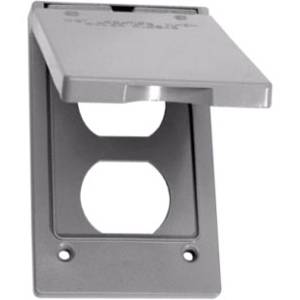 Crouse-Hinds EATON TP7199 Weatherproof Outlet Cover, Self-Close Cover, Die Cast Aluminum