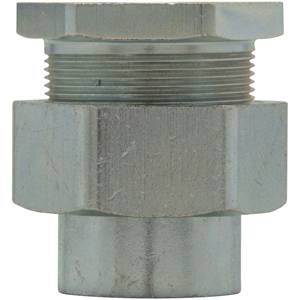 EATON Crouse-Hinds UNF105 Dust-Ignitionproof Explosionproof Female Conduit Union, 1/2 in, Steel, Electro-Galvanized