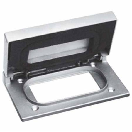Crouse-Hinds Arrow Hart® WLGF FS Spring Door Cover, 4-9/16 in L x 2-13/16 in W, Die Cast Copper-Free Aluminum